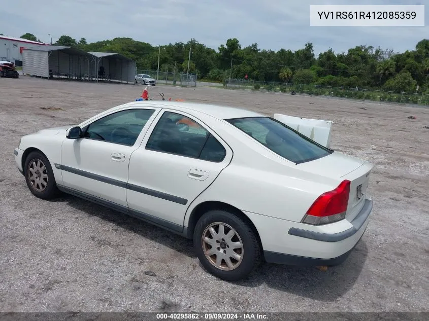 YV1RS61R412085359 2001 Volvo S60