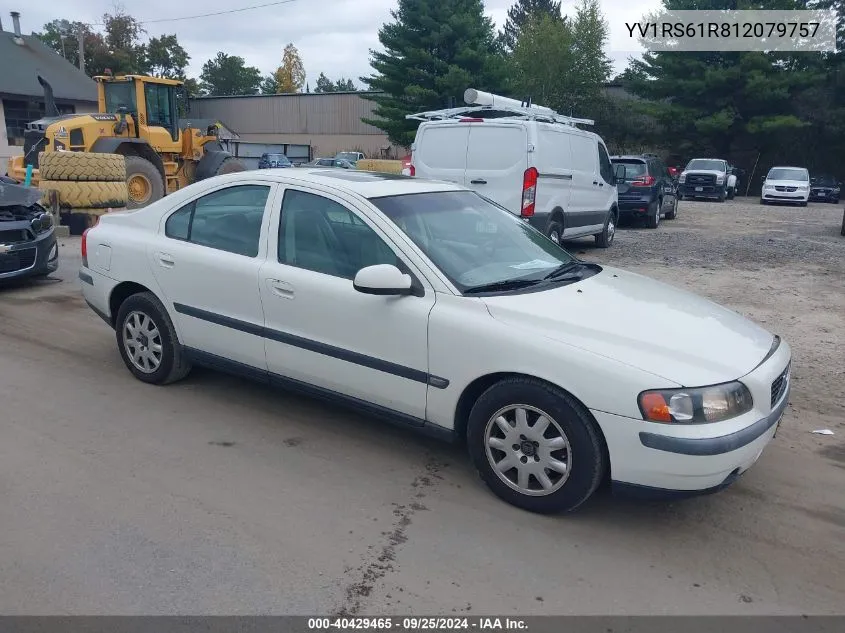 YV1RS61R812079757 2001 Volvo S60 2.4/2.4 A