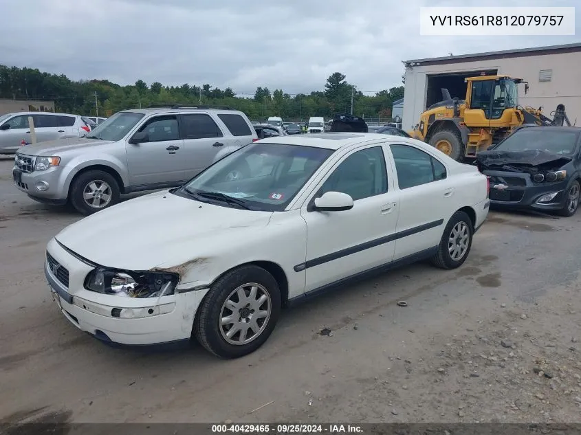 YV1RS61R812079757 2001 Volvo S60 2.4/2.4 A