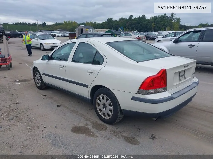 YV1RS61R812079757 2001 Volvo S60 2.4/2.4 A