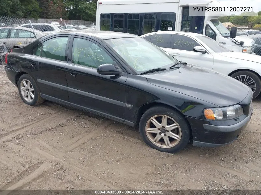 2001 Volvo S60 2.4T VIN: YV1RS58D112007271 Lot: 40433509