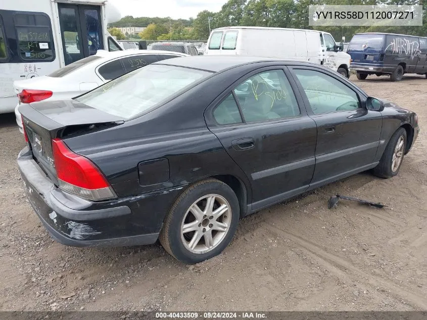 2001 Volvo S60 2.4T VIN: YV1RS58D112007271 Lot: 40433509