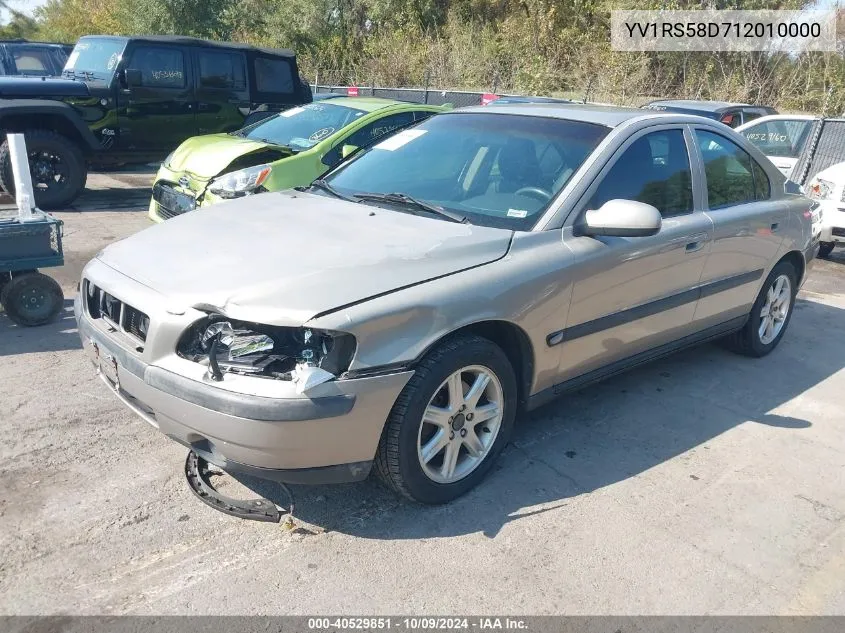 2001 Volvo S60 2.4T VIN: YV1RS58D712010000 Lot: 40529851