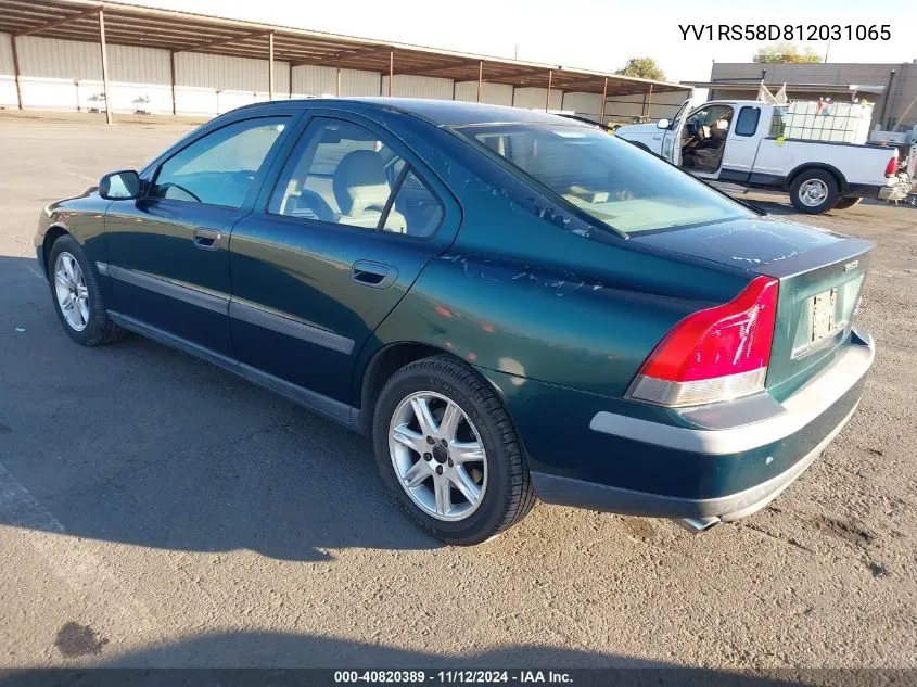 2001 Volvo S60 2.4T VIN: YV1RS58D812031065 Lot: 40820389