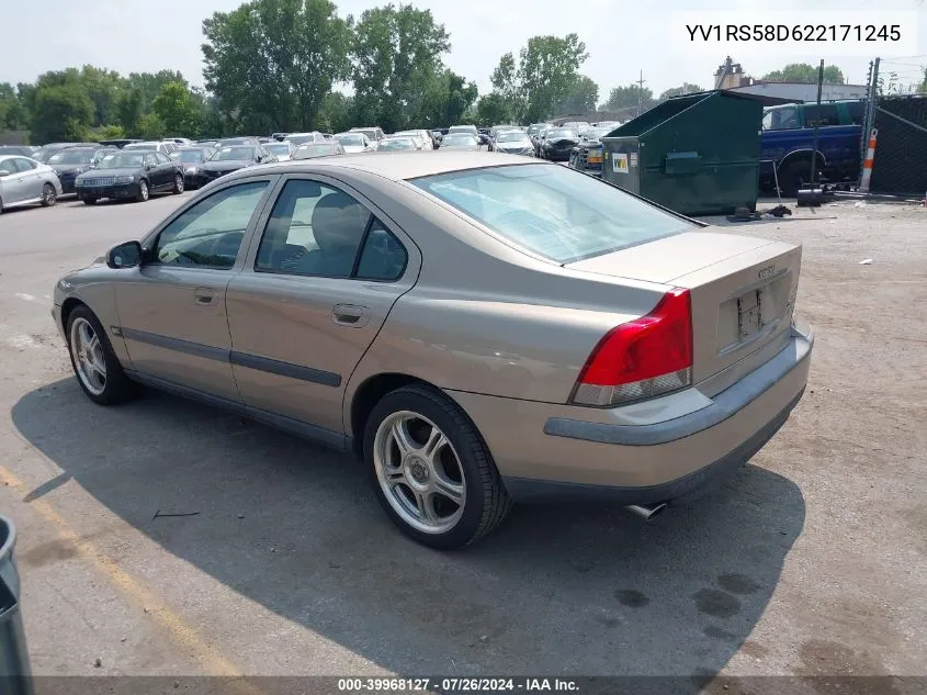 YV1RS58D622171245 2002 Volvo S60 2.4T