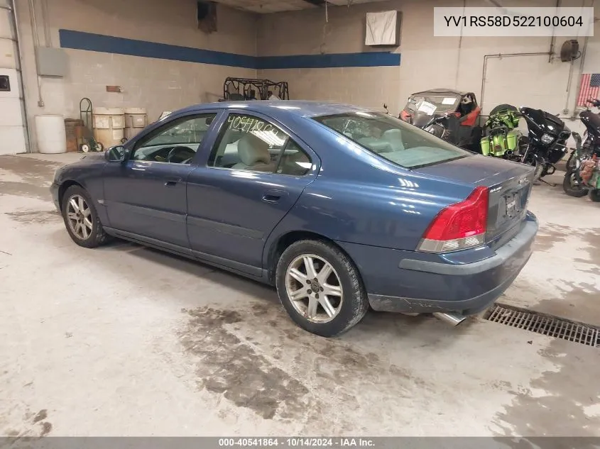 YV1RS58D522100604 2002 Volvo S60 2.4T