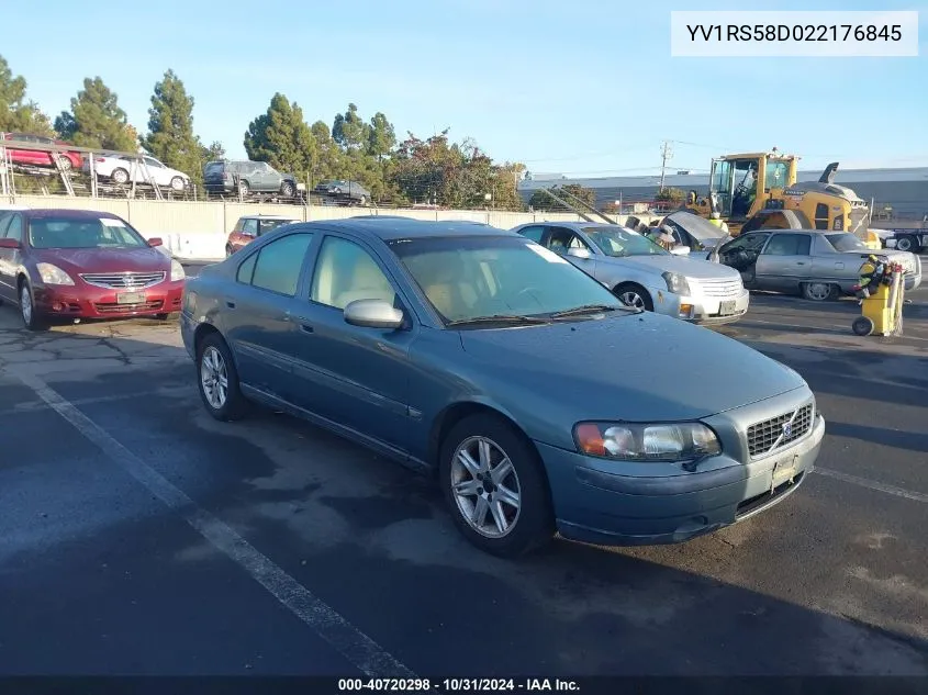 2002 Volvo S60 2.4T VIN: YV1RS58D022176845 Lot: 40720298