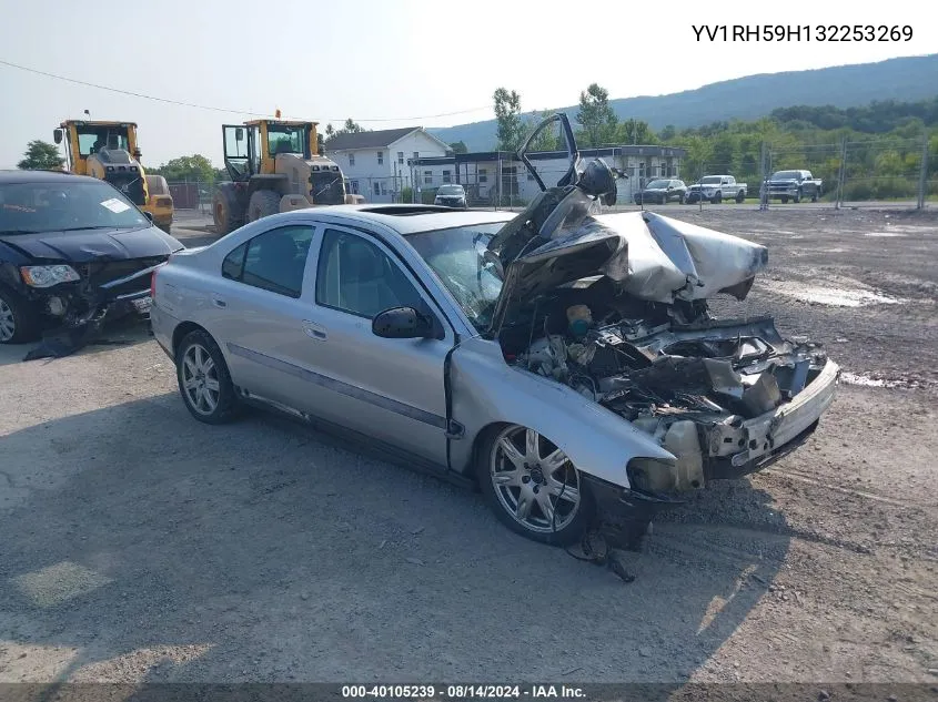 2003 Volvo S60 2.5T Awd VIN: YV1RH59H132253269 Lot: 40105239