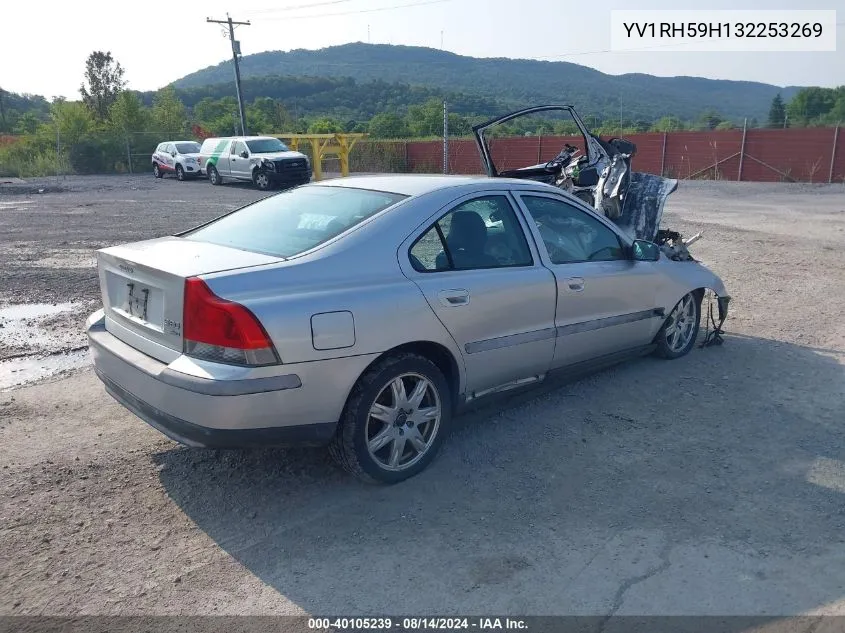 2003 Volvo S60 2.5T Awd VIN: YV1RH59H132253269 Lot: 40105239