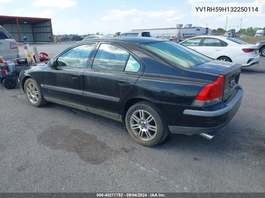 2003 Volvo S60 2.5T Awd VIN: YV1RH59H132250114 Lot: 40271752