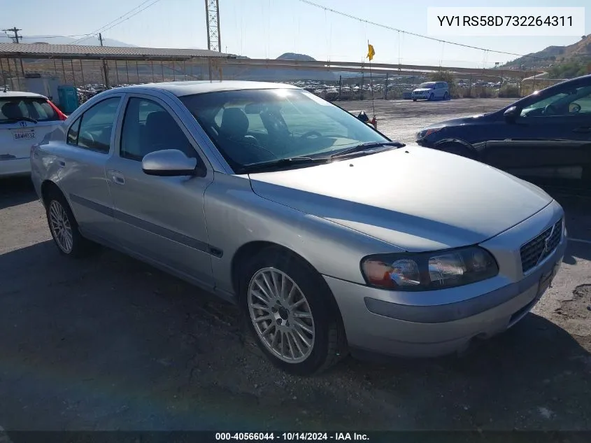 2003 Volvo S60 2.4T VIN: YV1RS58D732264311 Lot: 40566044