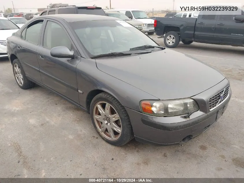 2003 Volvo S60 2.5T Awd VIN: YV1RH59H032239329 Lot: 40721164