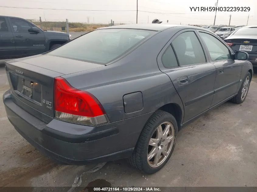 2003 Volvo S60 2.5T Awd VIN: YV1RH59H032239329 Lot: 40721164