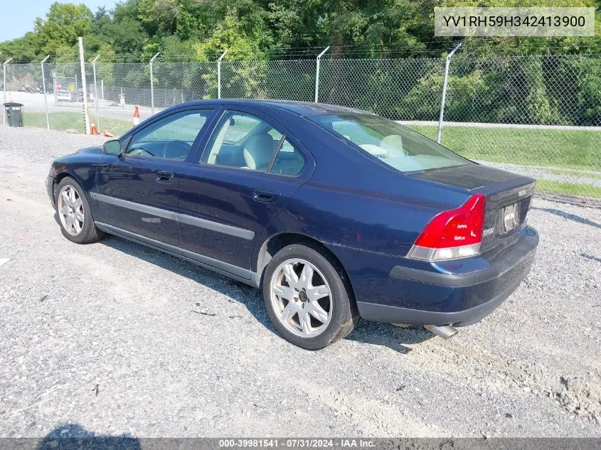 2004 Volvo S60 2.5T Awd VIN: YV1RH59H342413900 Lot: 39981541