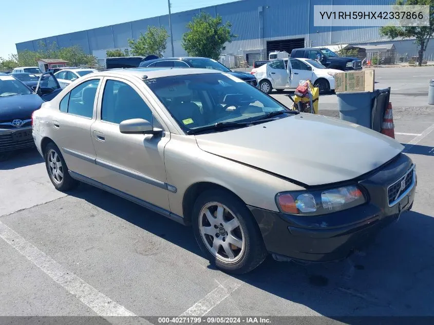 2004 Volvo S60 2.5T Awd VIN: YV1RH59HX42337866 Lot: 40271799