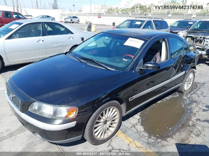 2004 Volvo S60 2.5T VIN: YV1RS59V442374788 Lot: 40332317