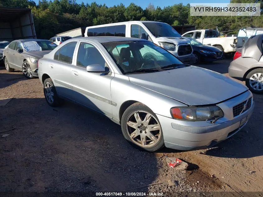 2004 Volvo S60 2.5T VIN: YV1RH59H342352483 Lot: 40517049