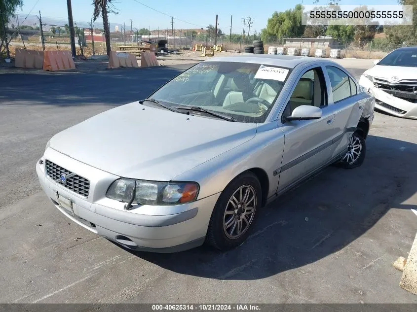 2004 Volvo S60 VIN: 55555550000555555 Lot: 40625314