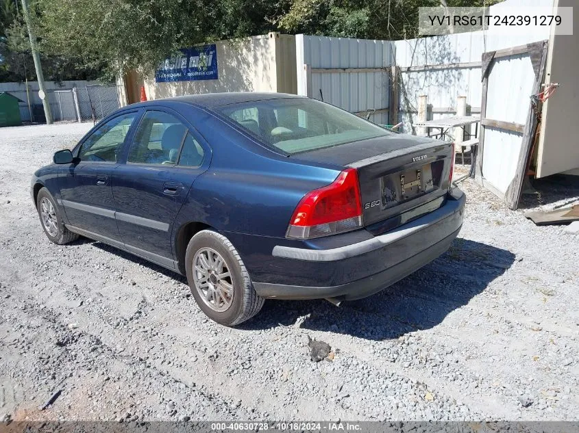 2004 Volvo S60 2.4 VIN: YV1RS61T242391279 Lot: 40630728