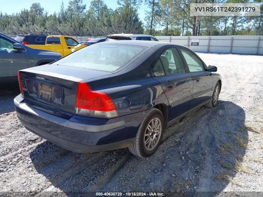 2004 Volvo S60 2.4 VIN: YV1RS61T242391279 Lot: 40630728