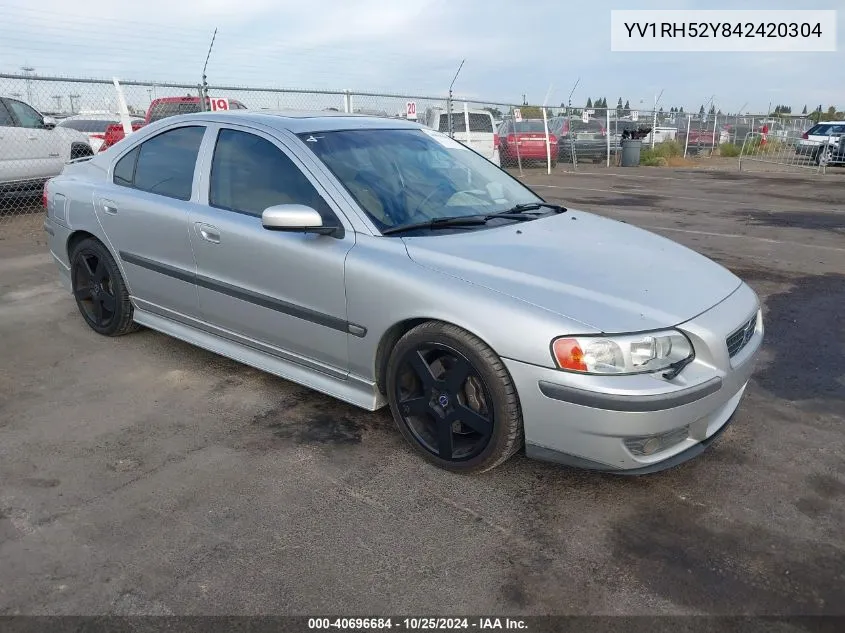 2004 Volvo S60 R VIN: YV1RH52Y842420304 Lot: 40696684