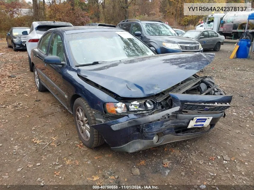 YV1RS64A242378137 2004 Volvo S60 2.4