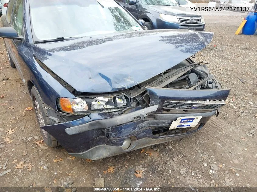 YV1RS64A242378137 2004 Volvo S60 2.4