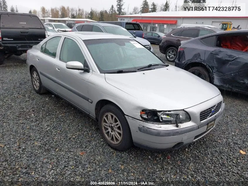 2004 Volvo S60 2.4 VIN: YV1RS61T742328775 Lot: 40829806