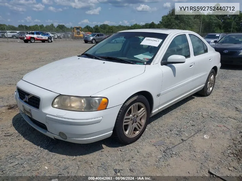 YV1RS592752440712 2005 Volvo S60 2.5T