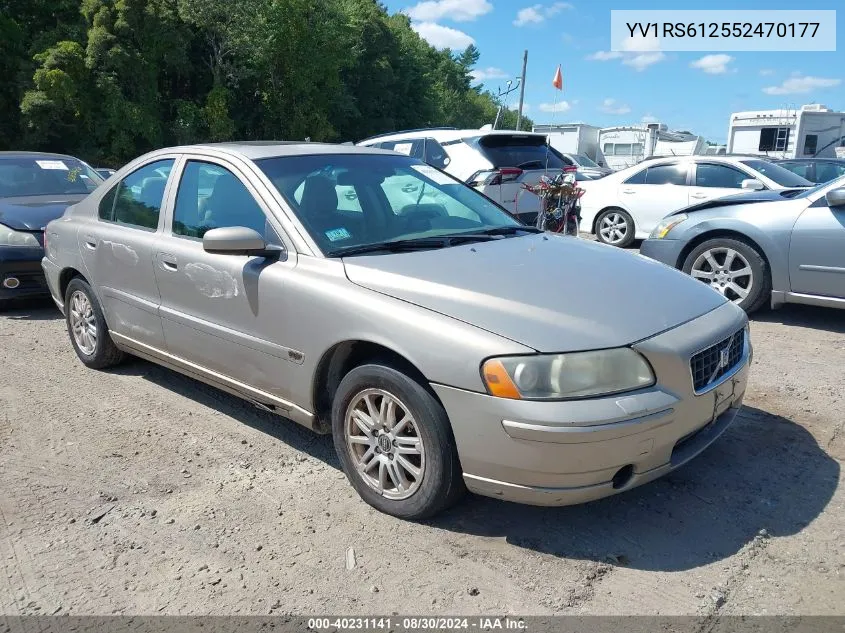 2005 Volvo S60 2.4 VIN: YV1RS612552470177 Lot: 40231141