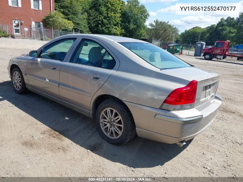 2005 Volvo S60 2.4 VIN: YV1RS612552470177 Lot: 40231141