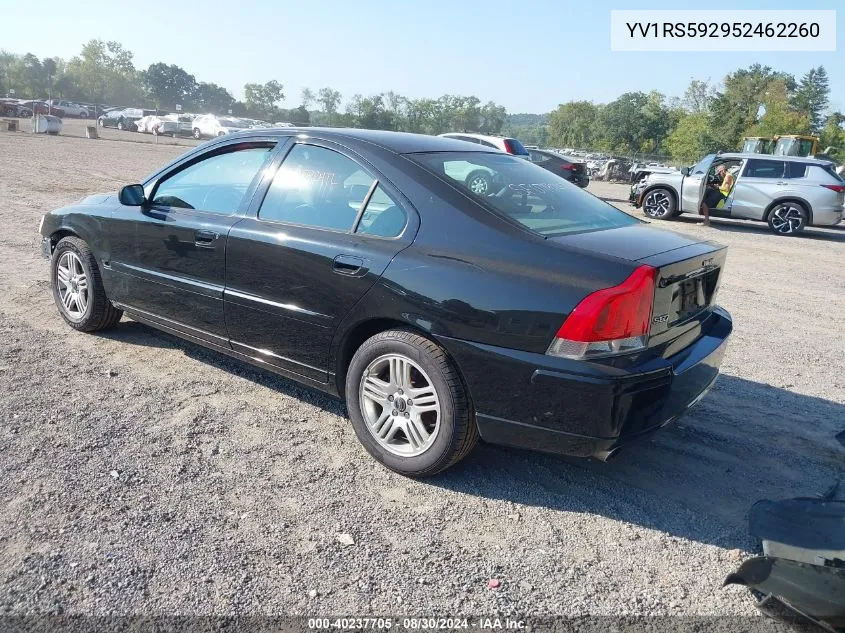 2005 Volvo S60 2.5T VIN: YV1RS592952462260 Lot: 40237705