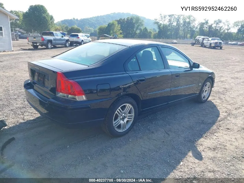 2005 Volvo S60 2.5T VIN: YV1RS592952462260 Lot: 40237705