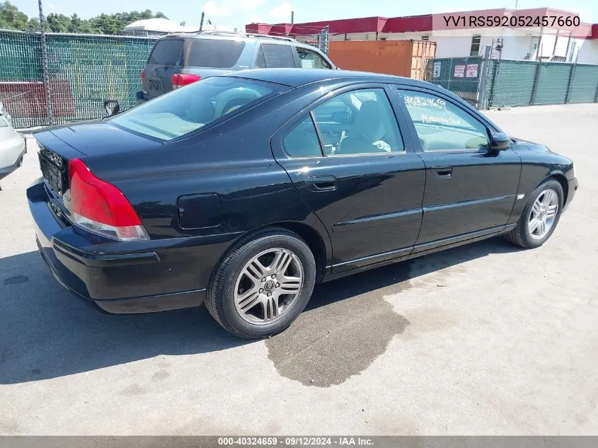 YV1RS592052457660 2005 Volvo S60 2.5T