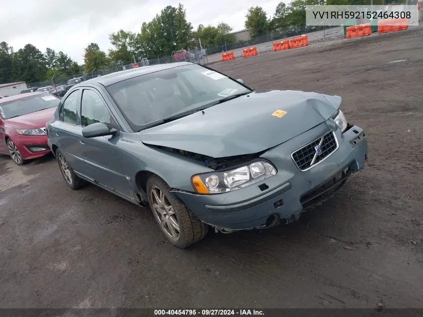 2005 Volvo S60 2.5T Awd VIN: YV1RH592152464308 Lot: 40454795