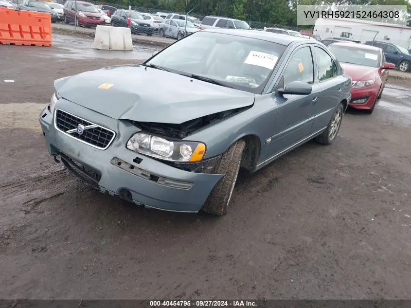 2005 Volvo S60 2.5T Awd VIN: YV1RH592152464308 Lot: 40454795