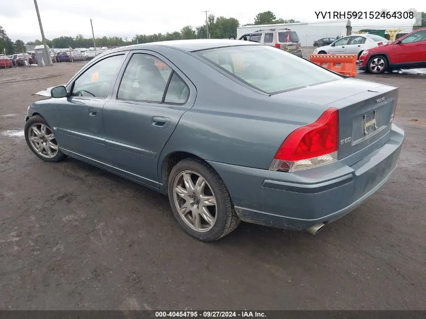 2005 Volvo S60 2.5T Awd VIN: YV1RH592152464308 Lot: 40454795