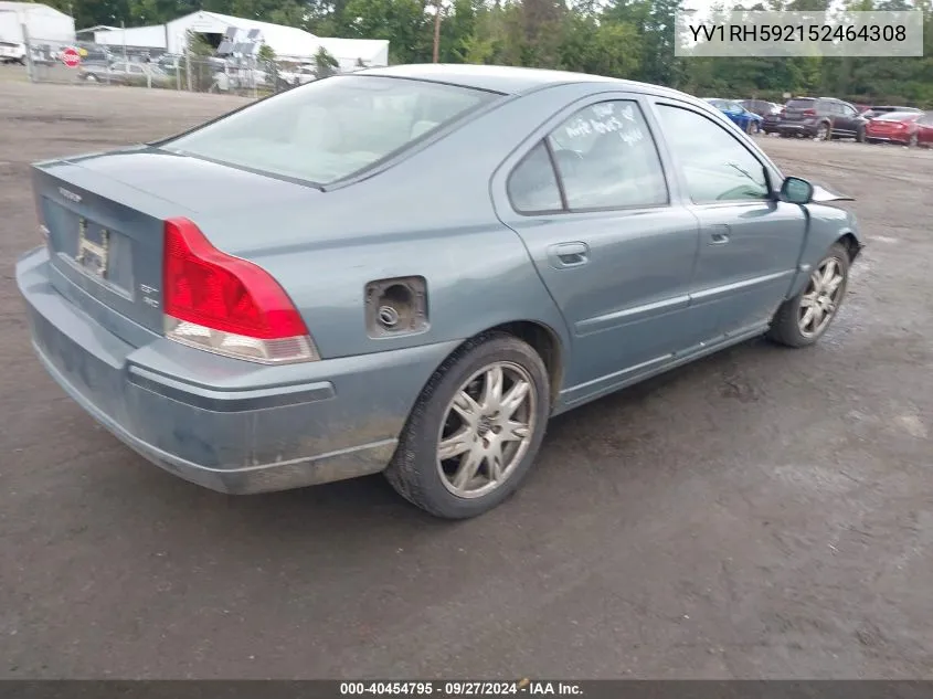 2005 Volvo S60 2.5T Awd VIN: YV1RH592152464308 Lot: 40454795