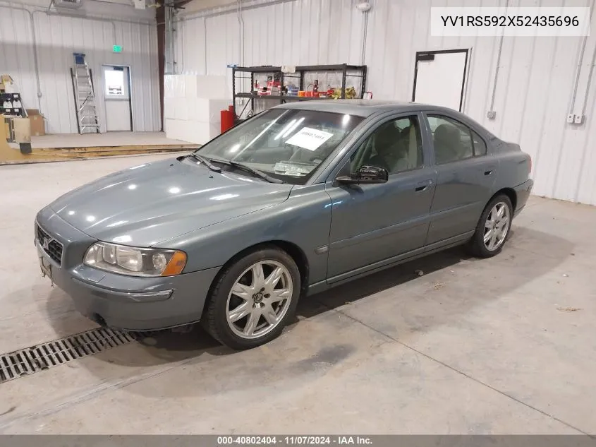 2005 Volvo S60 2.5T VIN: YV1RS592X52435696 Lot: 40802404