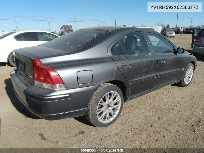 YV1RH592X62503172 2006 Volvo S60 2.5T