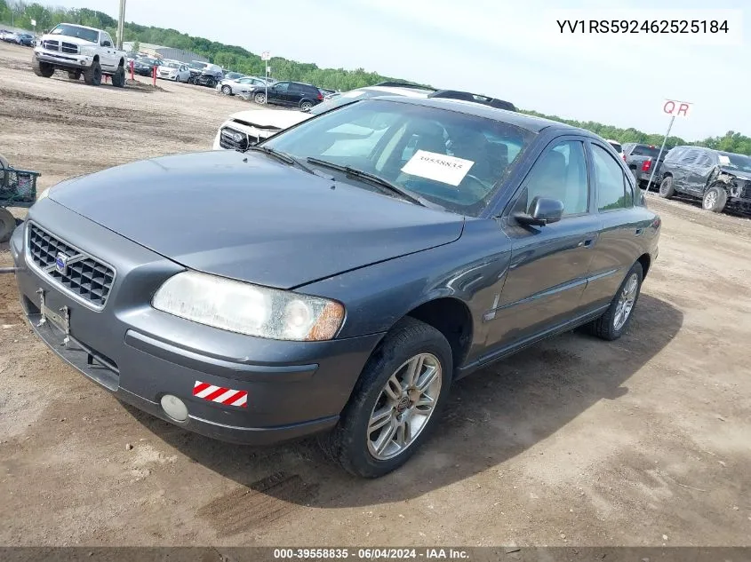 2006 Volvo S60 2.5T VIN: YV1RS592462525184 Lot: 39558835