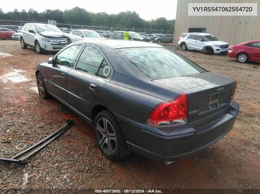 YV1RS547062554720 2006 Volvo S60 T5