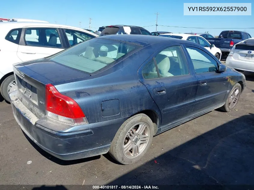 2006 Volvo S60 2.5T VIN: YV1RS592X62557900 Lot: 40101817