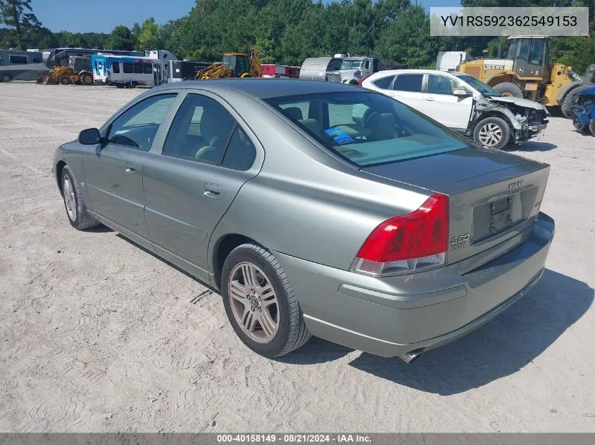 YV1RS592362549153 2006 Volvo S60 2.5T