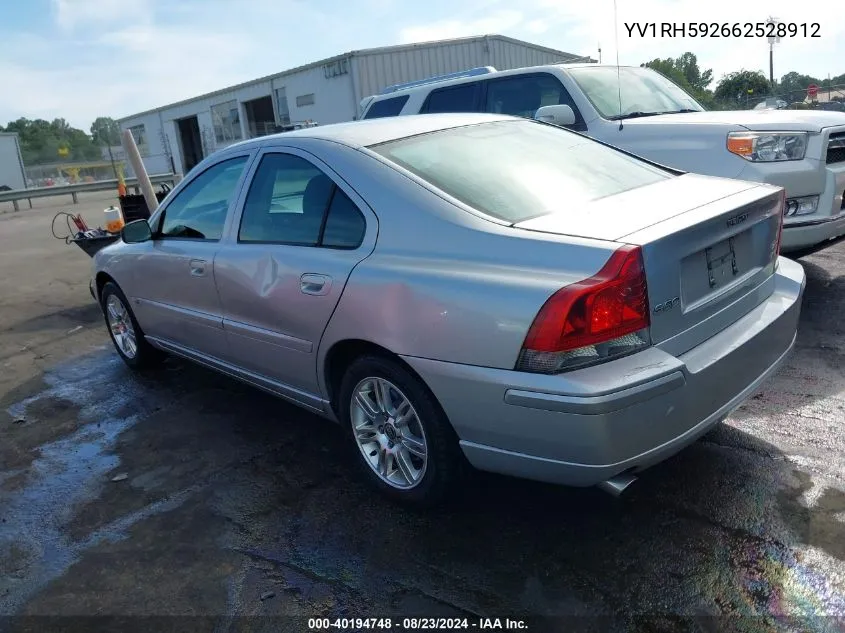 2006 Volvo S60 2.5T VIN: YV1RH592662528912 Lot: 40194748