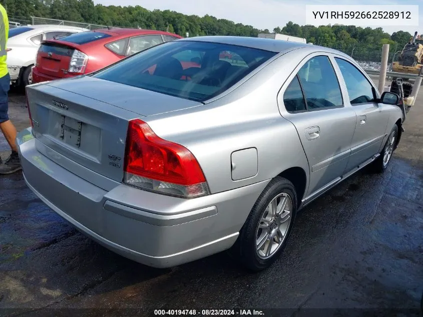 2006 Volvo S60 2.5T VIN: YV1RH592662528912 Lot: 40194748