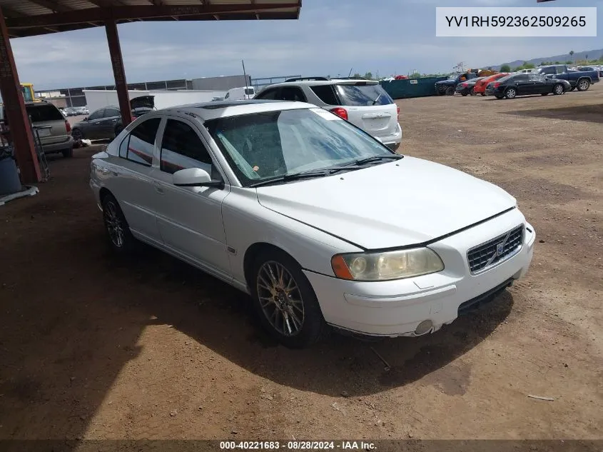 YV1RH592362509265 2006 Volvo S60 2.5T