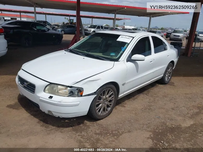 YV1RH592362509265 2006 Volvo S60 2.5T