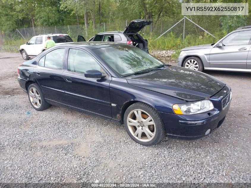 YV1RS592X62550817 2006 Volvo S60 2.5T