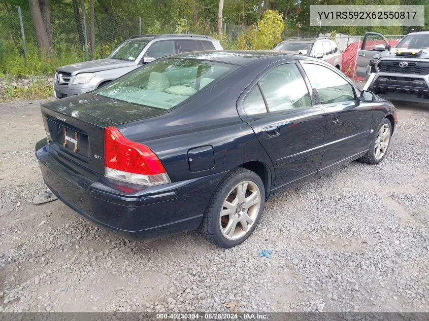 YV1RS592X62550817 2006 Volvo S60 2.5T